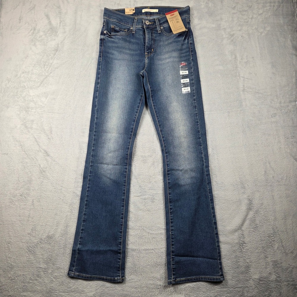 Levi's 315 Shaping Bootcut Jeans Womens 26 Blue NWT Stellar Stretch Mid Rise